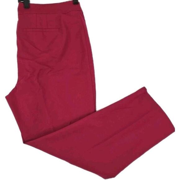 LOFT ~Woman Size 12~ Raspberry Pink Skinny Ankle Pants ~"JULIE"~ Cotton Blend. - Picture 9 of 11